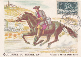 France - Journée Du Timbre 1964 Béziers - Carte Maximum - Journée Du Timbre