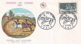 France - Journée Du Timbre 1964 Paris - Enveloppe - Stamp's Day