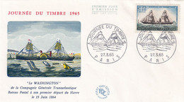 France - Journée Du Timbre 1965 Paris - Enveloppe - Tag Der Briefmarke