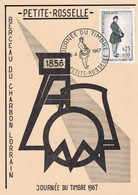 France - Journée Du Timbre 1967 Petite Rosselle - Carte Maximum - Journée Du Timbre