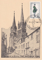 France - Journée Du Timbre 1967 Bayeux - Carte Maximum - Tag Der Briefmarke