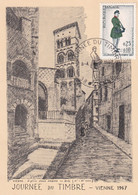 France - Journée Du Timbre 1967 Vienne - Carte Maximum - Tag Der Briefmarke