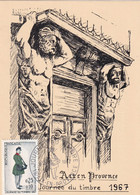 France - Journée Du Timbre 1967 Aix En Provence - Carte Maximum - Dag Van De Postzegel