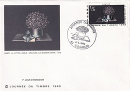 France - Journée Du Timbre 1980 Cogolin - Enveloppe - Stamp's Day
