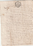 Manuscrit Cachet Généralité FOIX Et BIGORRE 12/2/1690 - Laloubère Calavanté Hautes Pyrénées Vente à Marquis De Castelnau - Seals Of Generality