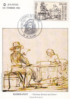 France - Journée Du Timbre 1983 Le Blanc - Carte Maximum - Stamp's Day