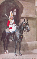 A18280 - LONDON LIFE GUARD ON SENTRY DUTY AT HORSE GUARDS WHITEHALL ILLUSTRATION ROYAL HORSE GUARDS POST CARD UNUSED - Whitehall