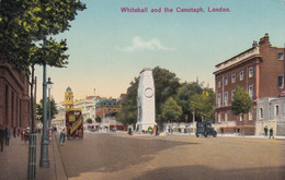 A18316 - WHITEHALL AND THE CENOTAPH LONDON POST CARD USED 1919 STAMP SENT TO LUZERN SWITZERLAND - Whitehall