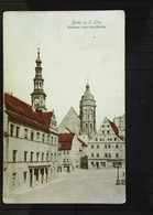 DR: Ansichtskarte Von Pirna Mit Rathaus Und Stadtkirche Mit 10 Pf Germania Vom 17.1.19 Nach Berlin Knr: 86 - Pirna