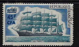 REUNION 1973 YT 415 VOILIER 5 MATS FRANCE II - CFA415 - Used Stamps