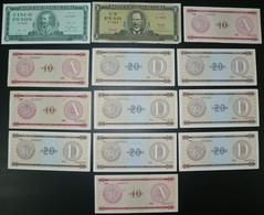 13x Kuba: 1 Peso Bis 20 Pesos - Cuba