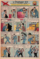 Tintin - Hergé : Jo, Zette Et Jocko "Le Stratonef H.22" Datant De 1947 Avec Bandeau Titre Inédit Dans La BD Actuelle. - Jo, Zette & Jocko