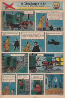 Tintin - Hergé : Jo, Zette Et Jocko "Le Stratonef H.22" Datant De 1947 Avec Bandeau Titre Inédit Dans La BD Actuelle. - Jo, Zette & Jocko