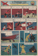 Tintin - Hergé : Jo, Zette Et Jocko "Le Stratonef H.22" Datant De 1947 Avec Bandeau Titre Inédit Dans La BD Actuelle. - Jo, Zette & Jocko