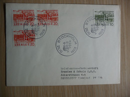 (7)  SVEZIA - SWEDEN - SVERIGE -FDC 1963 STOCKHOLM SEE SCAN . - Storia Postale