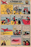 Tintin - Hergé : Jo, Zette Et Jocko "Le Stratonef H.22" Datant De 1947 Avec Bandeau Titre Inédit Dans La BD Actuelle. - Jo, Zette & Jocko