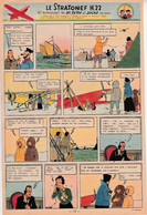 Tintin - Hergé : Jo, Zette Et Jocko "Le Stratonef H.22" Datant De 1947 Avec Bandeau Titre Inédit Dans La BD Actuelle. - Jo, Zette & Jocko