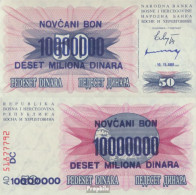 Bosnien-Herzegowina Pick-Nr: 36 Bankfrisch 1993 10 Million Dinara - Bosnie-Herzegovine