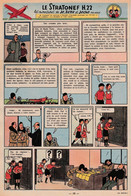 Tintin - Hergé : Jo, Zette Et Jocko "Le Stratonef H.22" Datant De 1947 Avec Bandeau Titre Inédit Dans La BD Actuelle. - Jo, Zette & Jocko