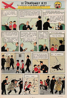 Tintin - Hergé : Jo, Zette Et Jocko "Le Stratonef H.22" Datant De 1947 Avec Bandeau Titre Inédit Dans La BD Actuelle. - Jo, Zette & Jocko