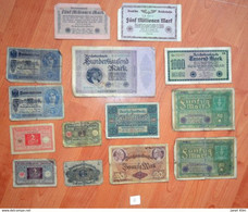 Reichsbanknote 1923, 1922, 1920, 1917, 1914-Price For The Whole Lot, Sale!!!! - Other & Unclassified