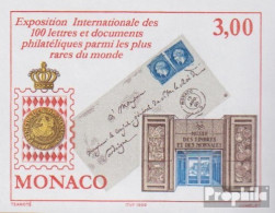 Monaco 2441B (kompl.Ausg.) Postfrisch 1999 Briefmarkenausstellung - Neufs