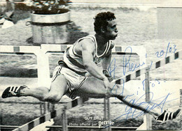 Guy DRUT * Autographe Signature Dédicace * Athlète Né à Oignies * Athlétisme Sport Sportif - Athlétisme