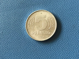 Münze Münzen Umlaufmünze Deutschland DDR 5 Pfennig 1988 - 5 Pfennig