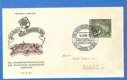 Saar 1958 Lettre FDC De Homburg (G8933) - FDC