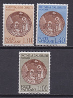 VATICAN, 1963, Mint Hinged Stamp(s) , Christmas, Michel Nr(s).  436-438, Scannr. 4542 - Nuovi