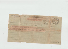 5546 Télégramme Doué La Fontaine - Franceville Tunis Tunisie Naissance Garçon 1923 - Telegraaf-en Telefoonzegels