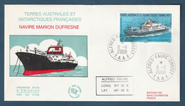 ⭐ TAAF - FDC - Premier Jour - YT N° 520 - Navire Marion Dufresne - 2008 ⭐ - FDC