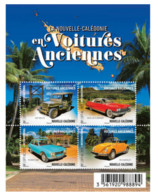 Nouvelle Calédonie 2022 - Bloc De 4 Timbres - La Nouvelle Calédonie En Voiture Ancienne - Neufs