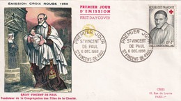 Thème Croix Rouge - France - Enveloppe - Red Cross