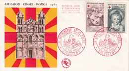 Thème Croix Rouge - France - Enveloppe - Red Cross