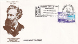 Thème Croix Rouge / Jules Verne - France - Enveloppe - Rotes Kreuz