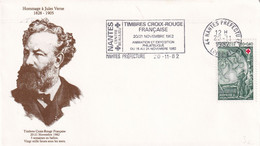 Thème Croix Rouge / Jules Verne - France - Enveloppe - Cruz Roja