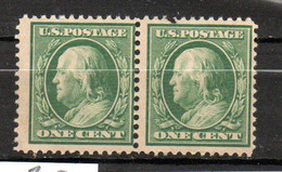 N° 167 -  Neuf Sans Gomme - Paire Se Tenant B. Franklin - Unused Stamps