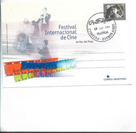 ARGENTINA 2001 INTERNATIONAL FESTIVAL OF CINEMA MAR DEL PLATA FIRST DAY CARD - Gebraucht