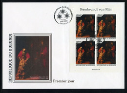 Burundi 2022, Art, Raphael V, Horse, BF In FDC - FDC