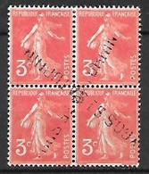 France  Bloc De 4 Timbres N° 278A Oblitérés Griffes - Usados