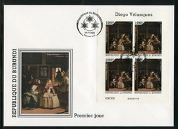 Burundi 2022, Art, Velasquez II, Dog, BF In FDC - FDC