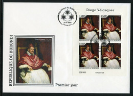 Burundi 2022, Art, Velasquez III, BF In FDC - Cuadros