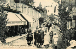 St Barthélemy D'agenais * Aspect Du Quartier Du Barry Le Jour De La Fête * Commerces Magasins Villageois - Autres & Non Classés