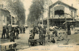 Layrac * Jour De Foire * Grand Café * Au Dos Cachet Militaire 143ème Régiment D'infanterie - Autres & Non Classés