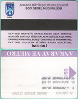 MP – Transportation Ticket Card – Ankara – See Scans, Sales Conditions - Altri