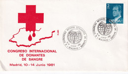 Thème Croix Rouge - Espagne - Enveloppe - Red Cross