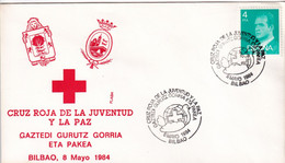 Thème Croix Rouge - Espagne - Enveloppe - Red Cross