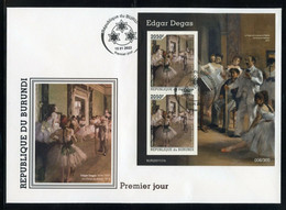 Burundi 2022, Art, Degas, 2val In BF In FDC - FDC