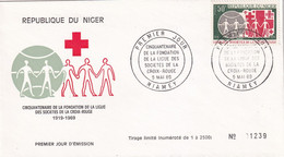 Thème Croix Rouge - Niger - Enveloppe - Cruz Roja